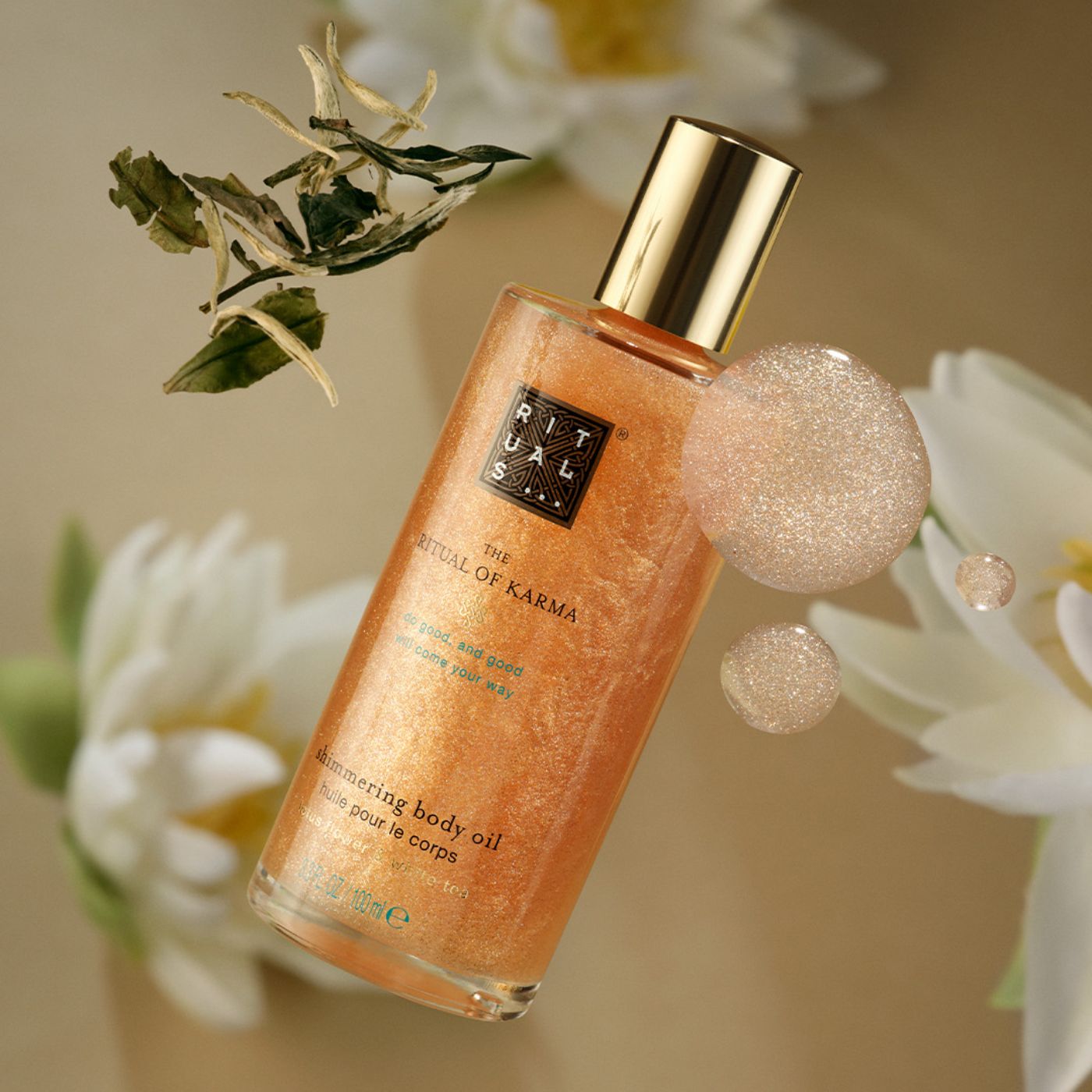 The Rituals Of Karma - Shimmering Body Oil huile scintillante pour le corps, 100 ml